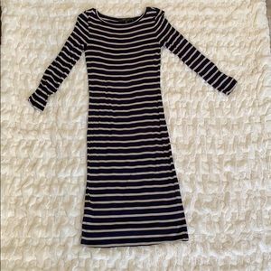 Bcbg stripped cotton dress